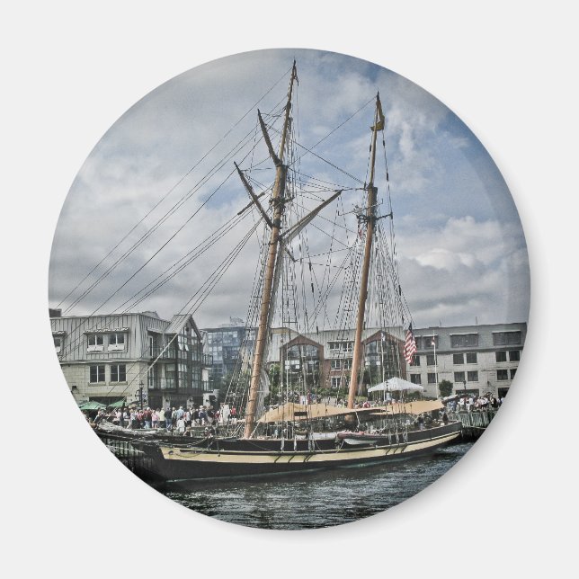 Tall Ship in Halifax Magnet (Front)