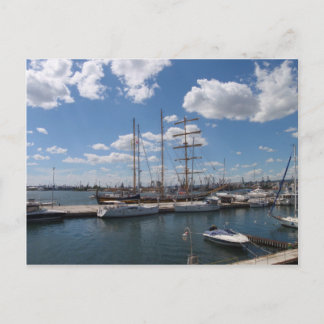 Tall Ship In The Port Of Varna Postcard