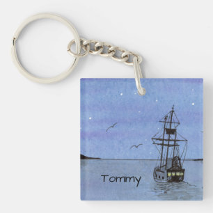 Tall Ship Key Ring