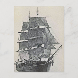 Tall Ship Logo Postcard