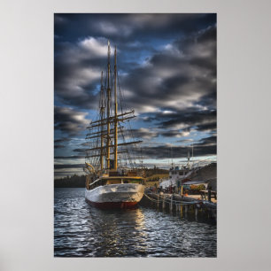 Tall Ship Picton Castle HDR Poster