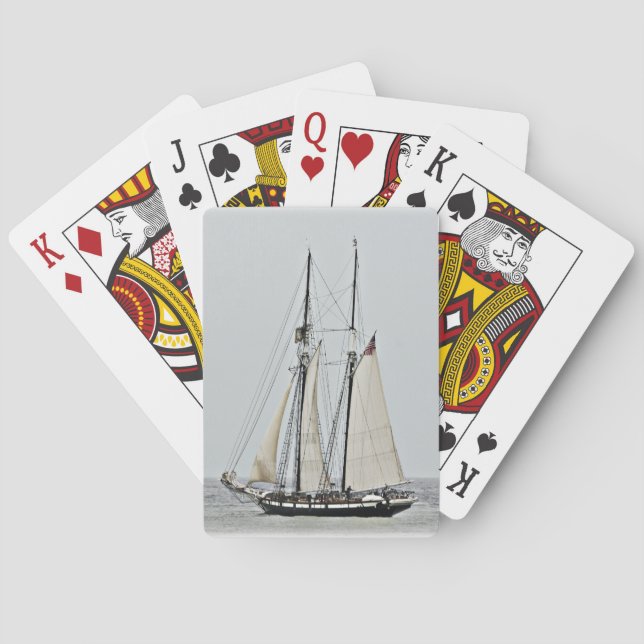 Tall ship playing cards (Back)