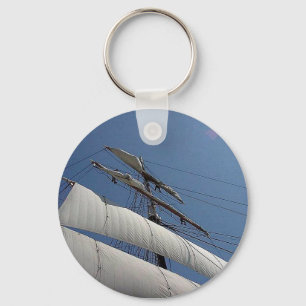 Tall Ship Sails Keychain