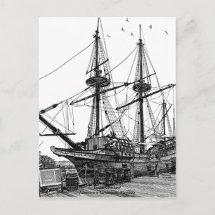 Tall Ship Susan Constant Postcard