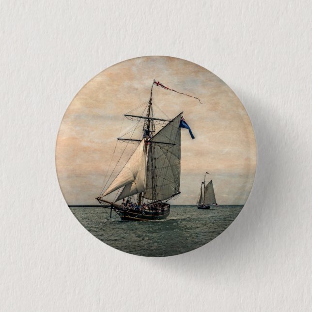 Tall Ships Festival 3 Cm Round Badge (Front)