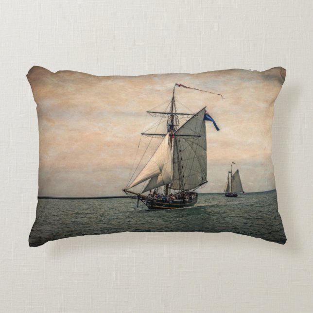 Tall Ships Festival Decorative Cushion (Front)