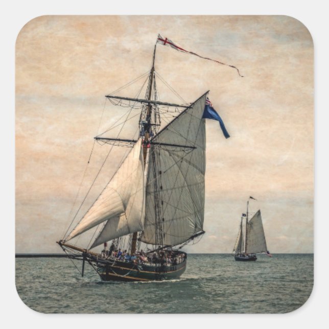 Tall Ships Festival Square Sticker (Front)