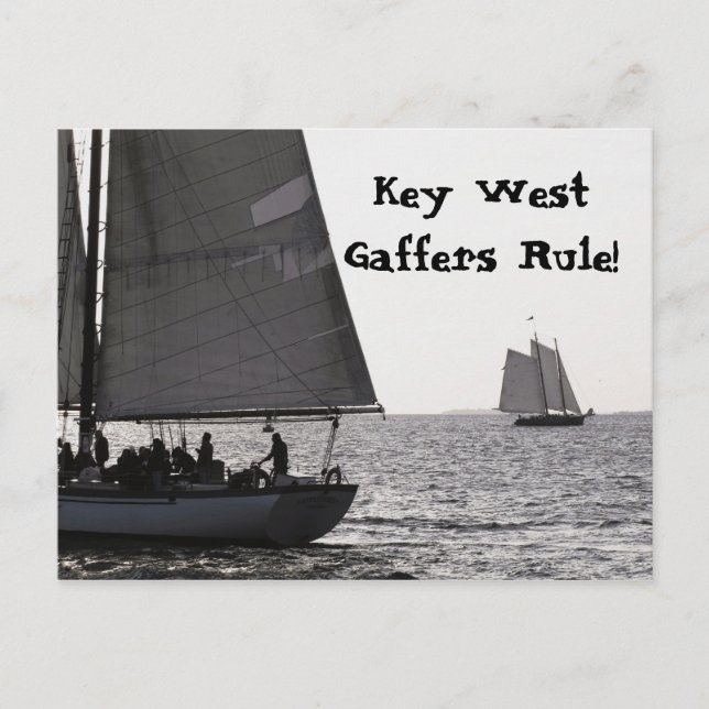 Tall Ships Sail Key West Fl Post Card (Front)
