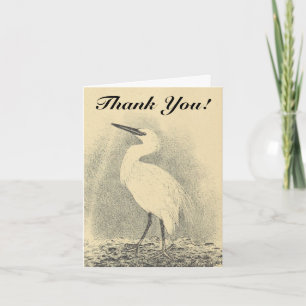 Tall Standing Bird + "Thank You!" Card