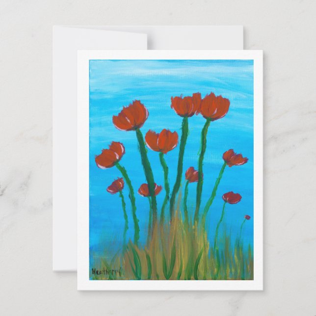 "Tall Tulips" card (Front)