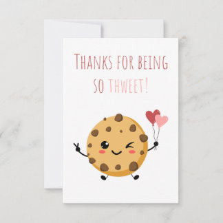 Tall Vertical Smiling Cookie Teacher Thank You Car