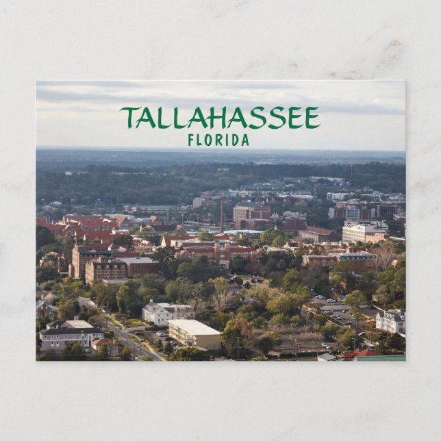Tallahassee, Florida, aerial view of the city Postcard (Front)