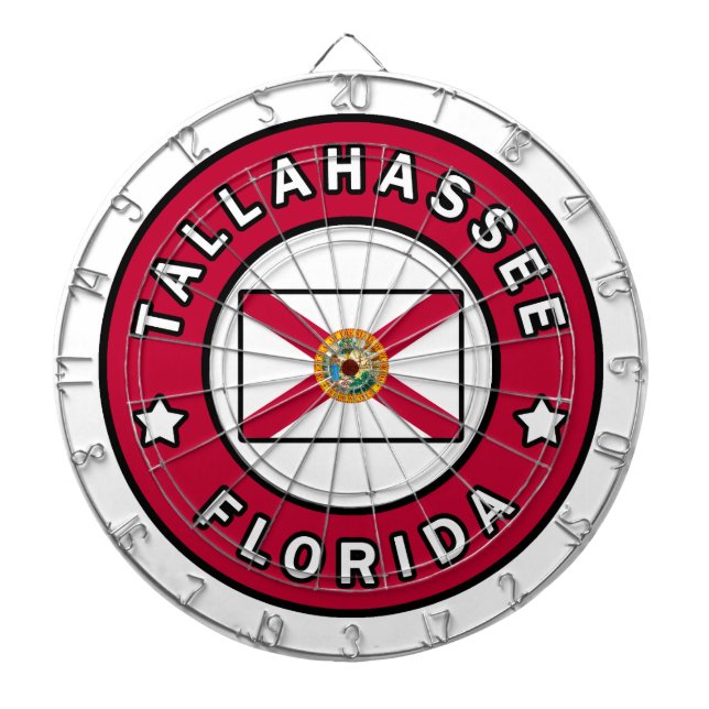 Tallahassee Florida Dartboard (Front)