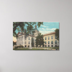 Tallahassee, Florida - Exterior View of State Canvas Print