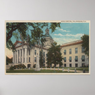 Tallahassee, Florida - Exterior View of State Poster