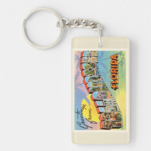 Tallahassee Florida FL Old Vintage Travel Souvenir Key Ring