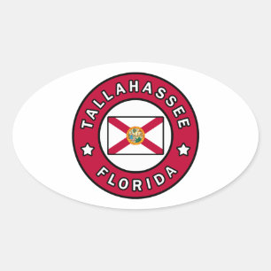 Tallahassee Florida Oval Sticker