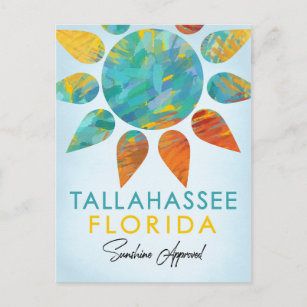 Tallahassee Florida Sunshine Travel Postcard