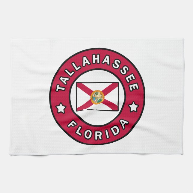 Tallahassee Florida Tea Towel (Horizontal)