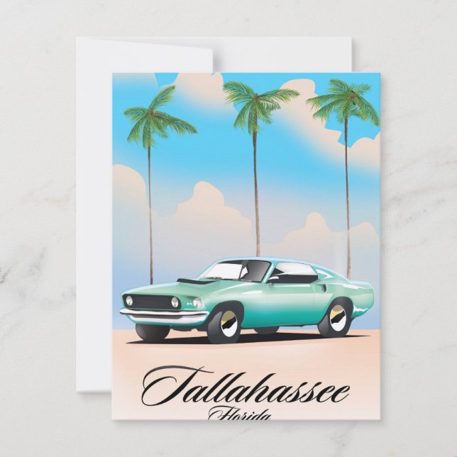 Tallahassee Florida Travel poster. (Front)