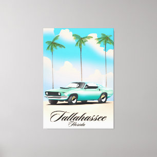 Tallahassee Florida Travel poster. Canvas Print