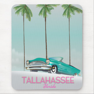 Tallahassee Florida travel poster Mouse Mat