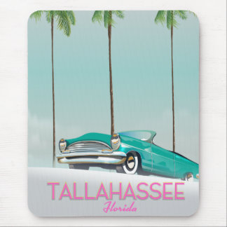 Tallahassee Florida travel poster Mouse Mat