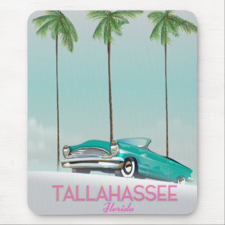 Tallahassee Florida travel poster Mouse Mat