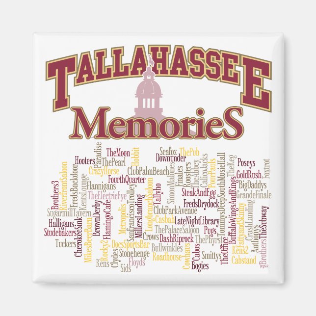 Tallahassee Memories Magnet (Front)
