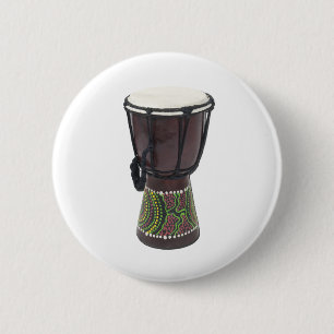 TallDjembeDrum070111 6 Cm Round Badge