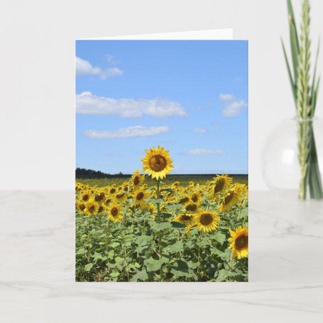 Tallest Sunflower - Inspirational Greeting Card (Front)