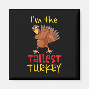 Tallest Turkey Matching Family Group Thanksgiving Magnet