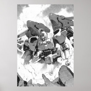 Tallgeese Gundam Wing Poster