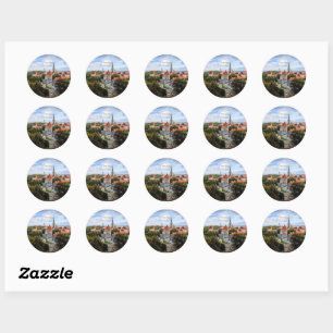 Tallin, Estonia Historic Centre,  Classic Round Sticker