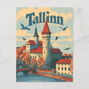 Tallin Vintage Postcard