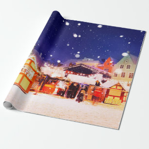 Tallinn Christmas Market. Wrapping Paper
