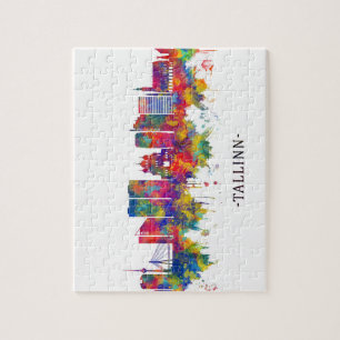 Tallinn Estonia Skyline Jigsaw Puzzle