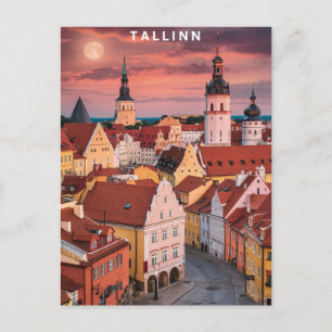 Tallinn Estonia Street  Travel Postcard