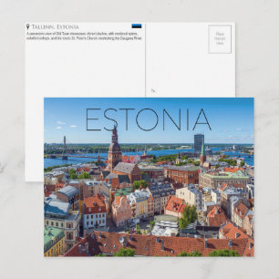 Tallinn, Estonia Travel Postcard