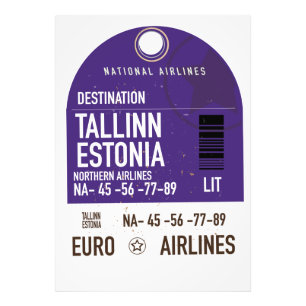 Tallinn Estonia travel ticket Photo Print