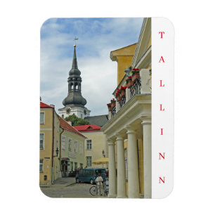 Tallinn Old Town view fridge magnet