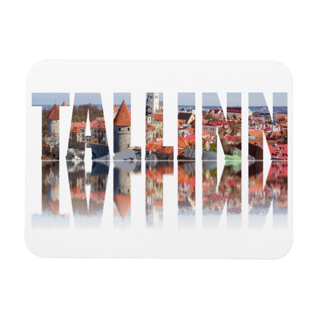 Tallinn text composed of old magnet (Horizontal)