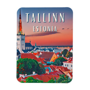 Tallinn, ville médiévale de l'Estonie Magnet