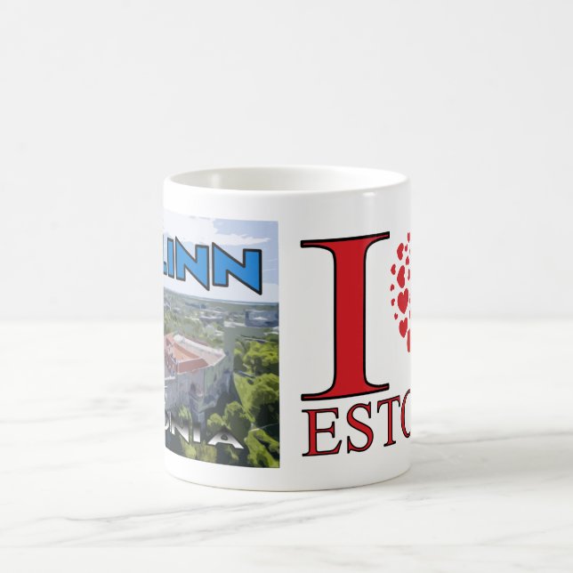 Tallinn, Visit Estonia I Love Coffee Mug (Center)