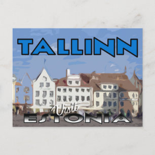 Tallinn, visit Estonia postcard