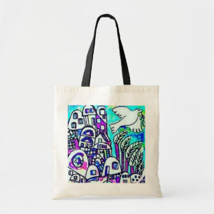 Tallis Tote Bag - City Of Israel Lavender