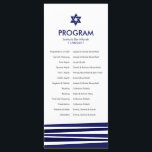 Tallit Bar Mitzvah Program Programme<br><div class="desc">Contemporary take on the traditional tallit makes this a modern and elegant bar mitzvah invitation. See all rest of the matching pieces in this collection. Write to me at hello@mistyqe.com for quotes on other matching pieces or customisation requests.</div>