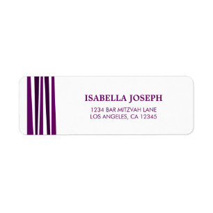 Tallit Bar Mitzvah Return Address Label