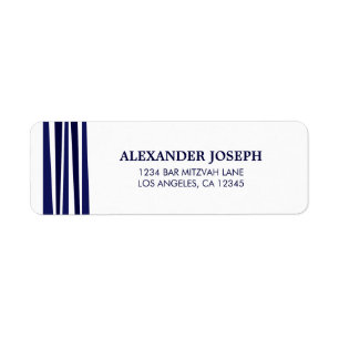 Tallit Bar Mitzvah Return Address Label