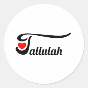 Tallulah Classic Round Sticker